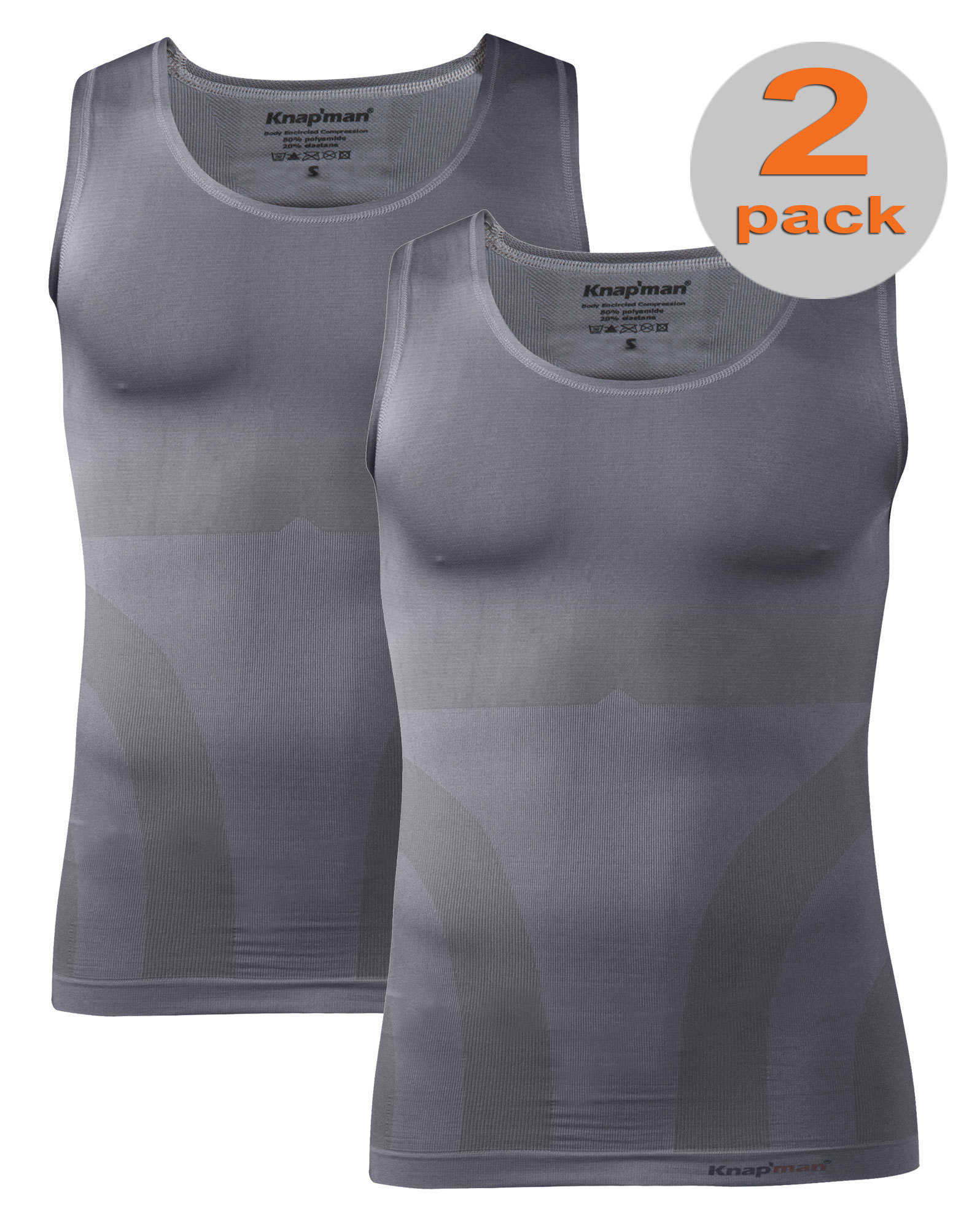 TWOPACK | Knap'man Compression Tanktop 2.0 Grey