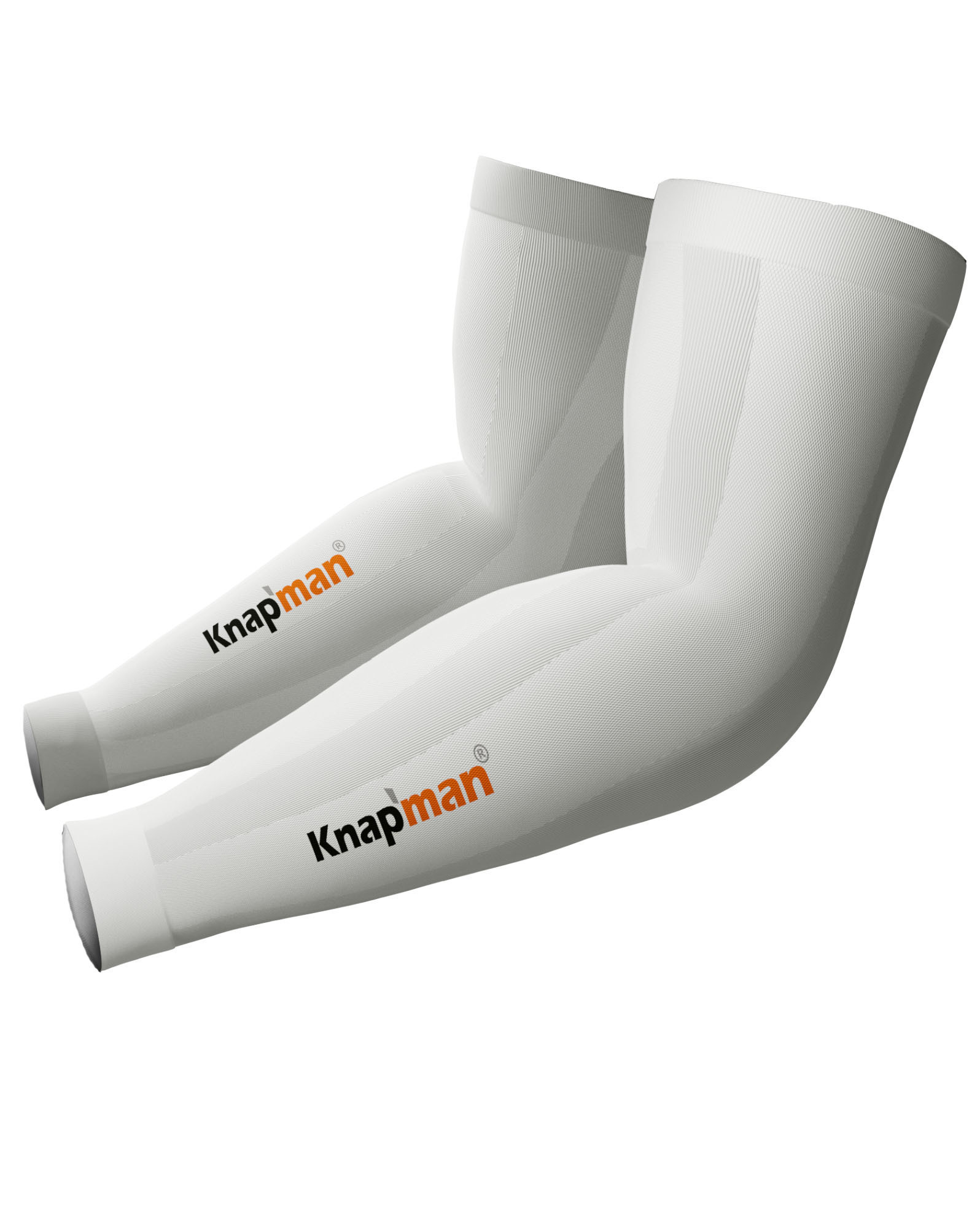 Knap'man Zoned Compression Arm Sleeves 45% white
