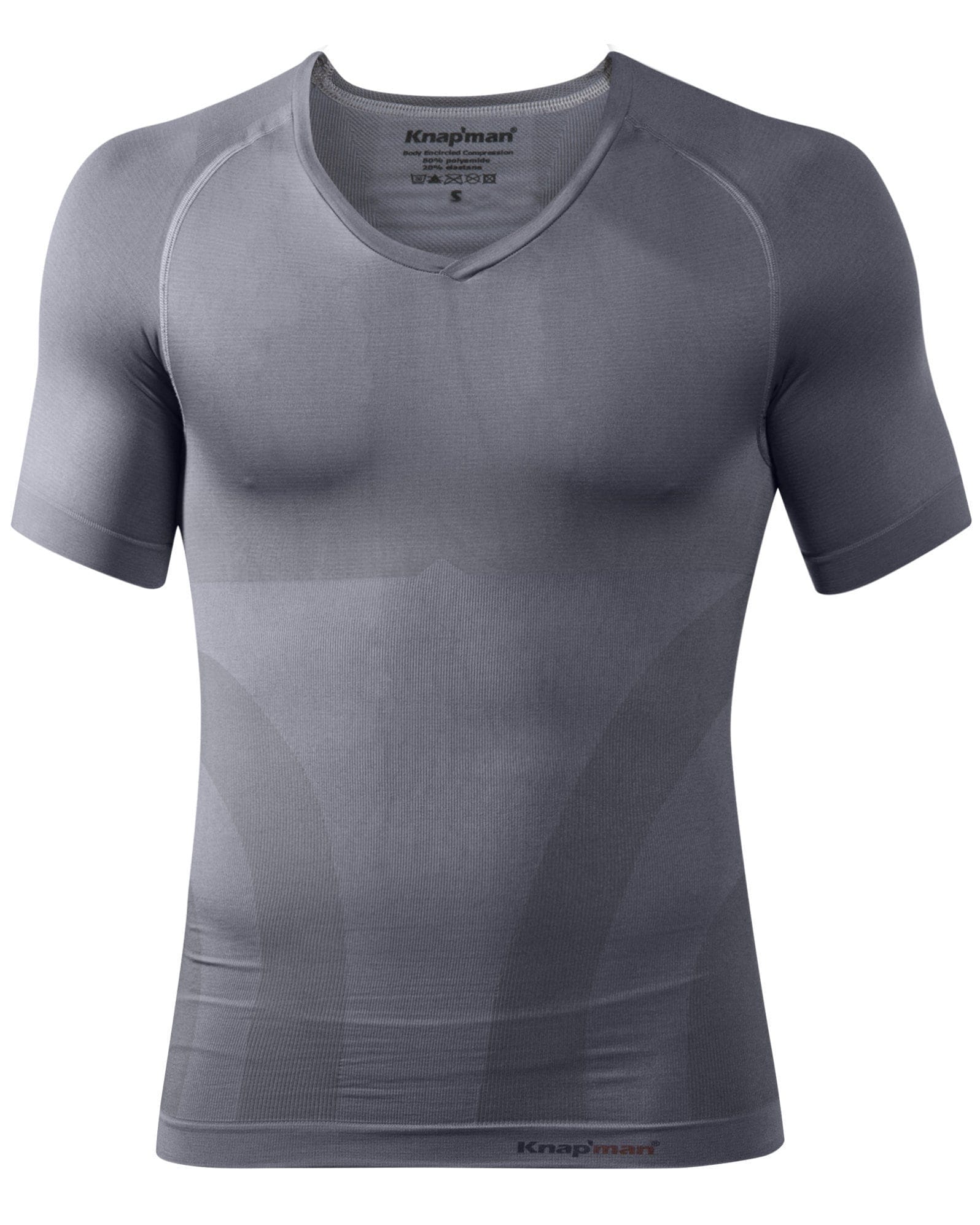 Knap'man compression shirt v-neck grey